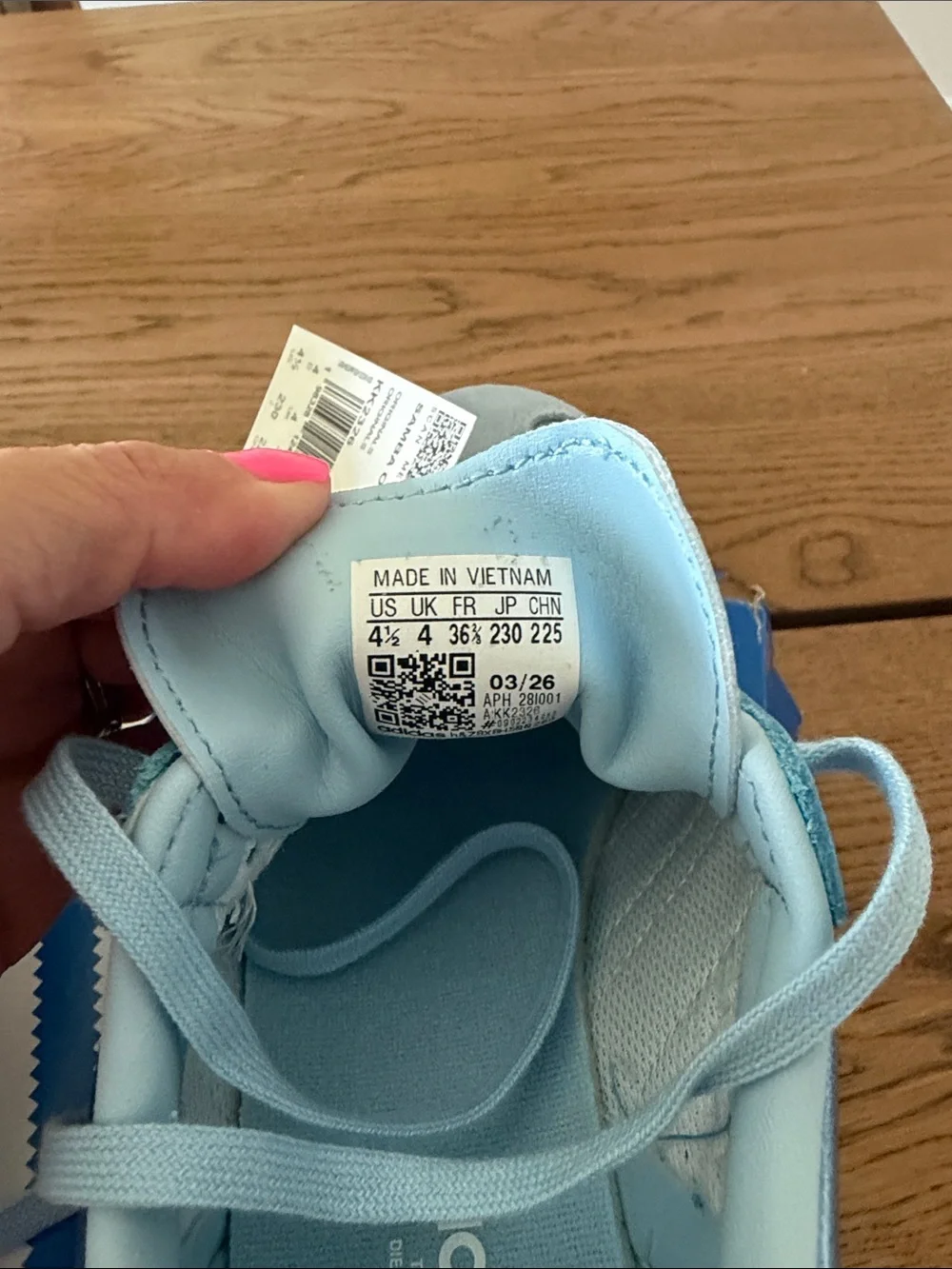 New Adidas Kids Samba OG Shoes in Light Blue